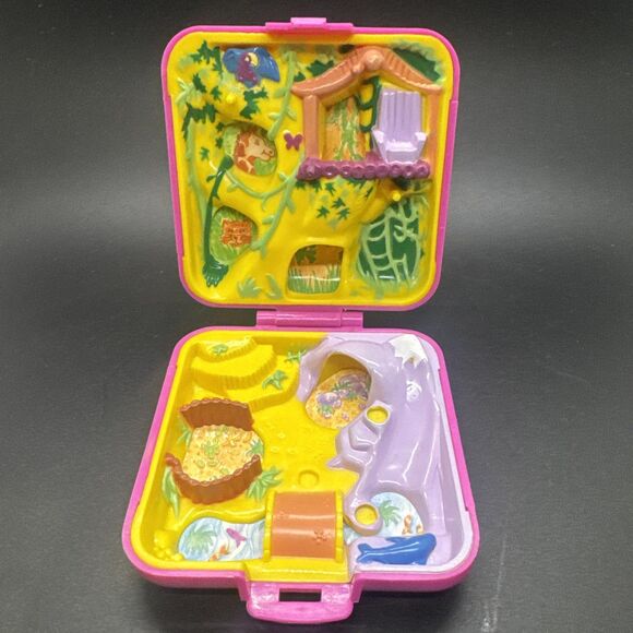 Vintage Polly Pocket 1989 Wild Zoo World 3 Animal Figures Bluebird Toys - Picture 2 of 9